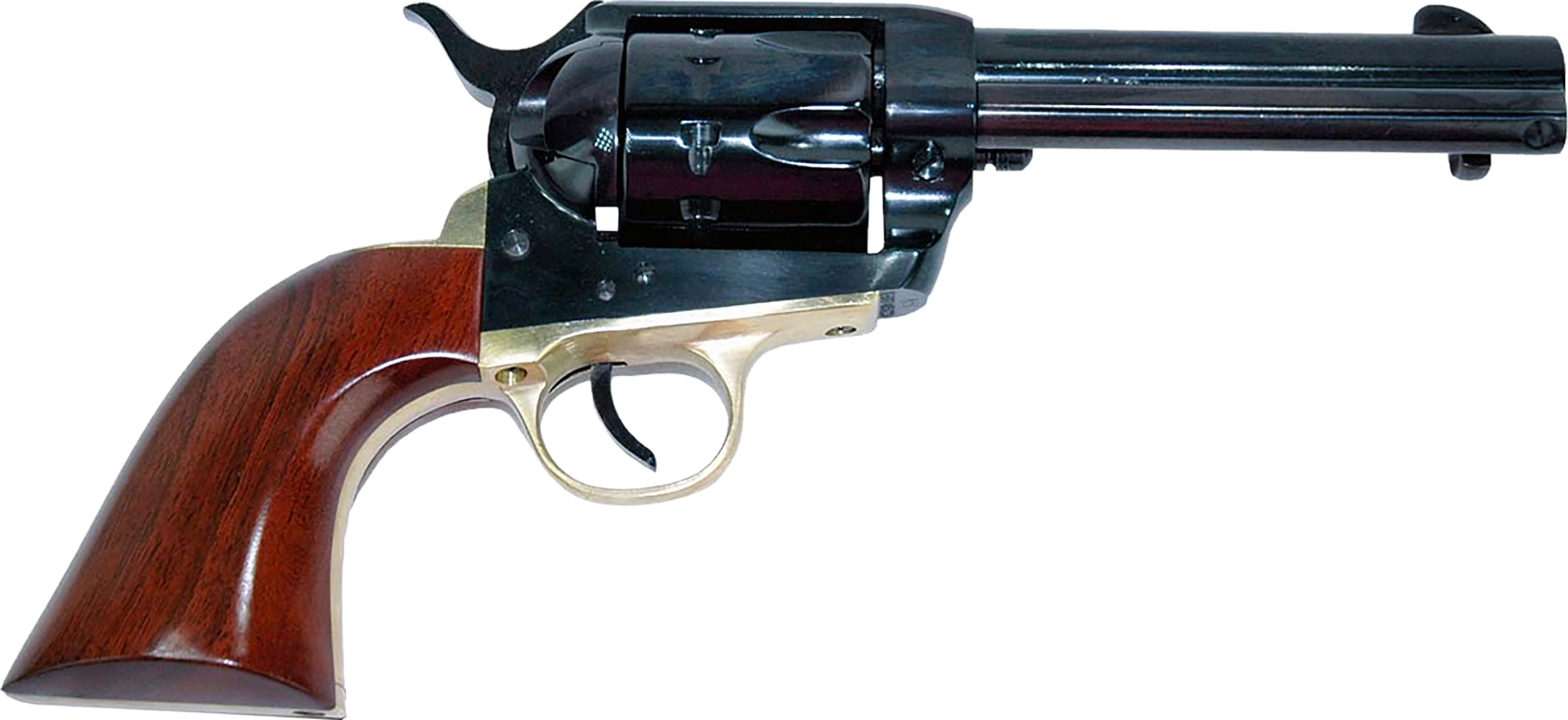 Cimarron PPP22LR Pistolero 22 LR 10rd Shot 4.75" Blued Steel Barrel Blued Cylinder Blued Steel Frame Walnut Grip Exposed Hammer