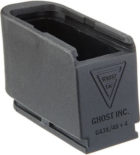 GHOST MOAB MAG EXTENSION FOR GLOCK 43X48 PLUS 4 RNDS BLACK
