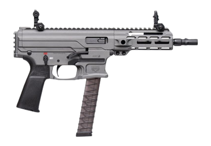 Panzer Arms PAARP9PCCTG ARP9 9mm Luger 33+1 6.50" Black Barrel, Tactical Gray Aluminum Receiver w/Picatinny Rail, Rear Picatinny Rail, Black Polymer Grip, Ambidextrous