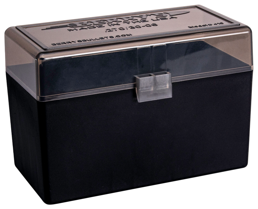 Berry's 32019 Ammo Box  270Win/30-06Springfield Smoke/Black Polypropylene 50rd
