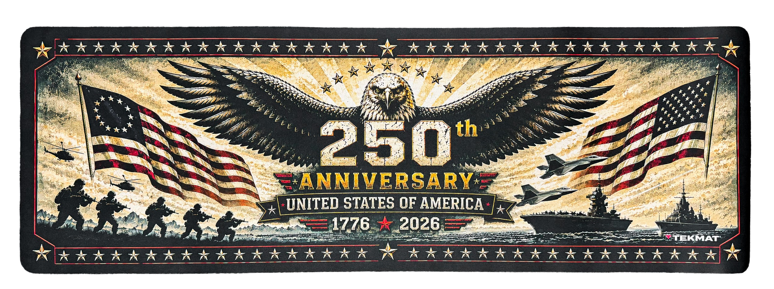 TekMat 250th Anniversary 36" x 12" Gun Cleaning Mat