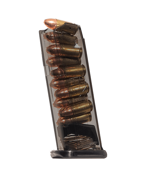 ETS Group SMKGLK43X 10rd 9mm Fits Glock 43X Smoke Polymer