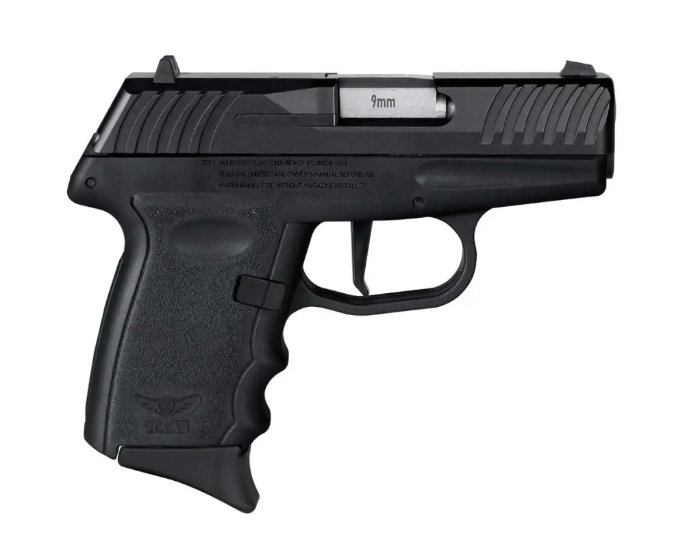 SCCY DVG-1CBBK 9MM PSTL BLK/BLK STIKER FIRED NS
