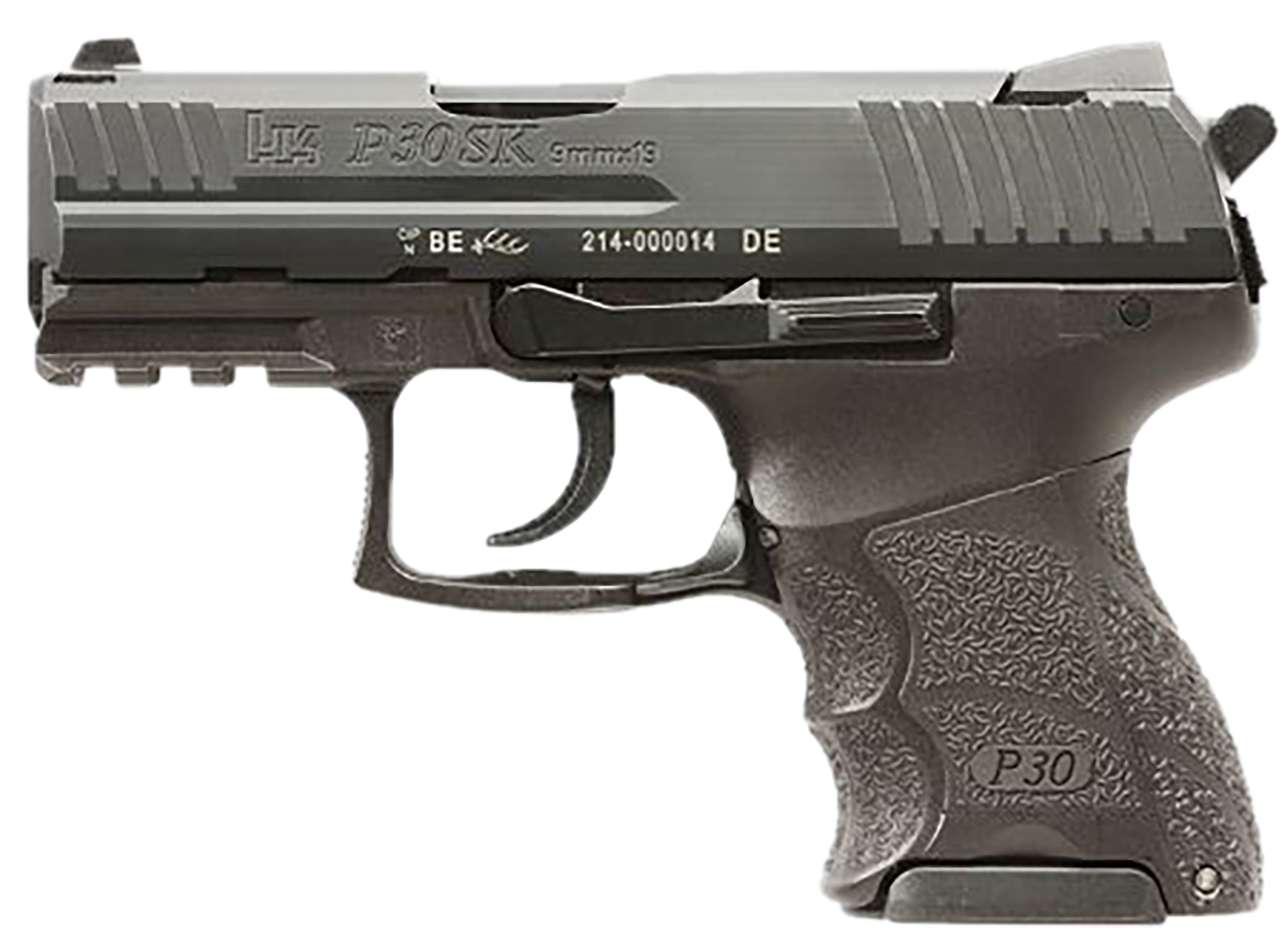HK 81001108 P30SK V3 Sub-Compact Frame 9mm Luger 10+1 3.27" Black Steel Barrel, Black Cerakote Serrated Steel Slide, Black Polymer Frame w/Picatinny Rail, Ambidextrous