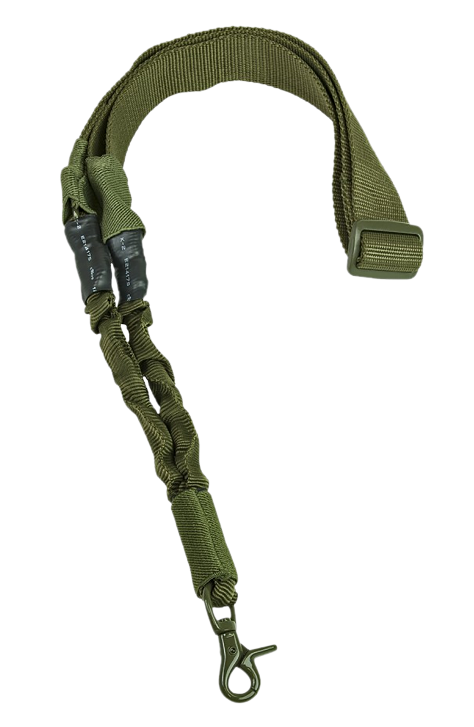 NcStar AARS1PG Single Point Sling Green Nylon 44"-60" OAL Adjustable Bungee