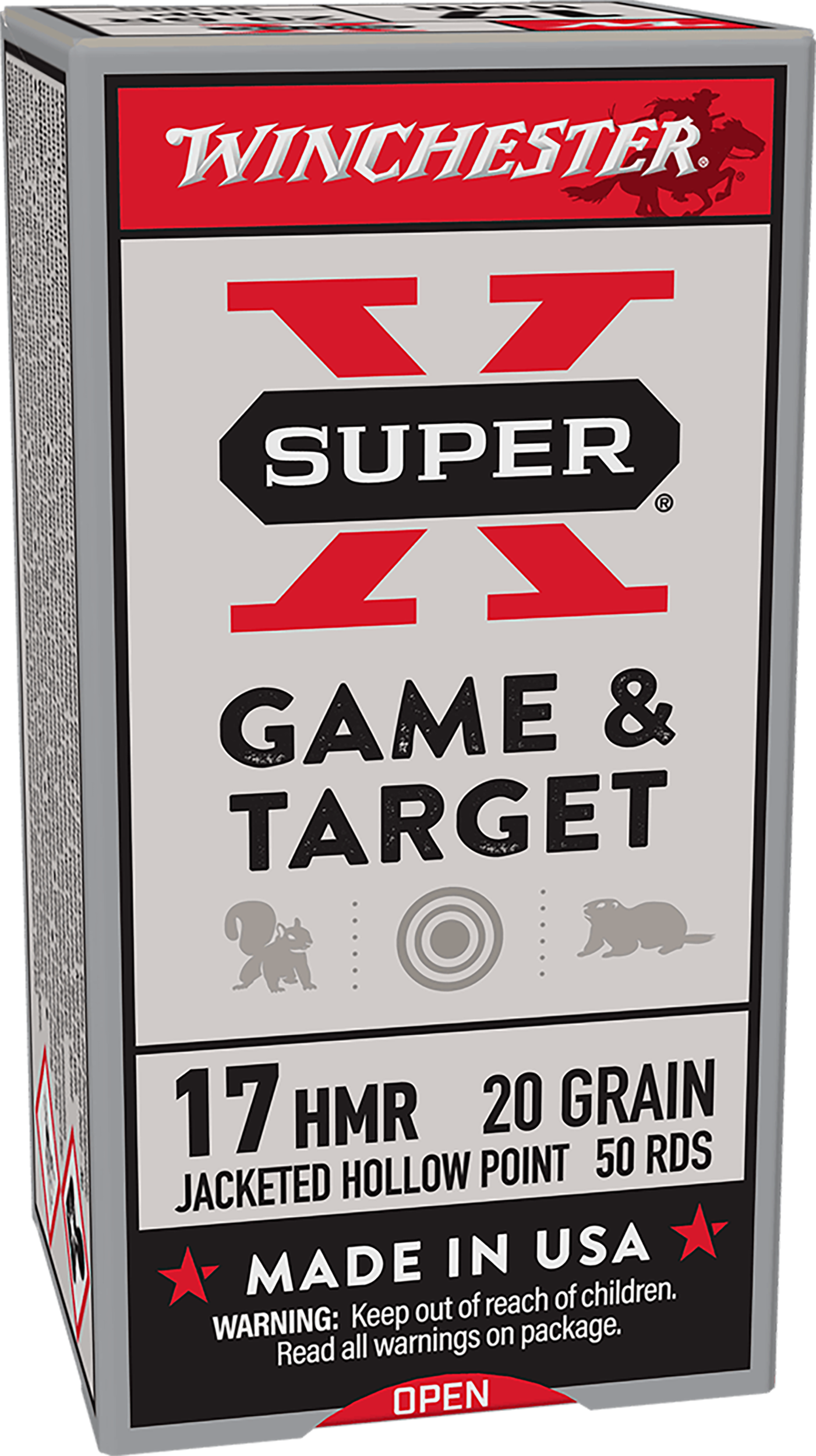 Winchester Ammo X17HMR1 Super X  17HMR 20gr Hornady XTP Hollow Point 50 Per Box/20 Case
