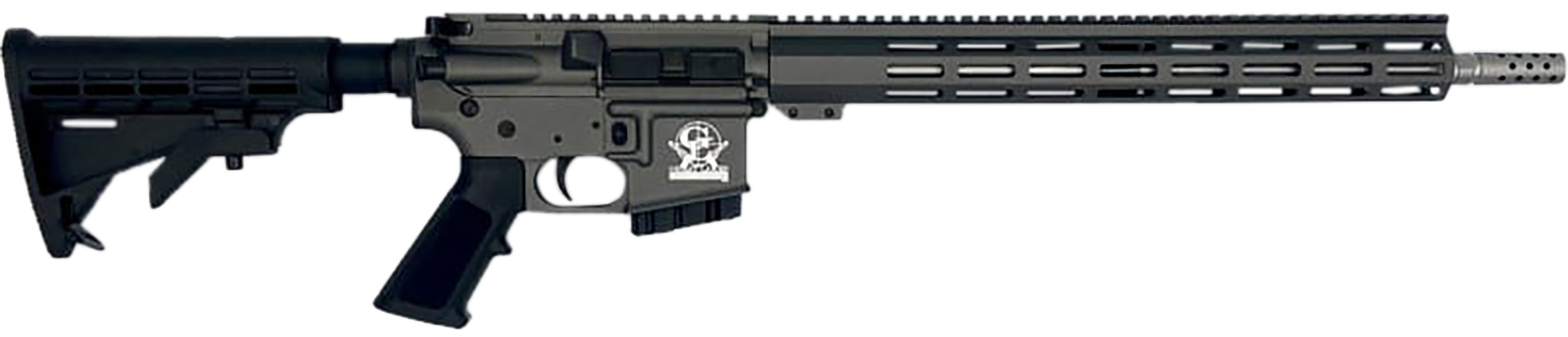 Great Lakes Firearms GL15400SSTNG AR-15 400 Legend 5+1 16" Stainless Threaded Barrel, Tungsten Cerakote Picatinny Rail Aluminum Receiver, Adjustable Black Synthetic Stock, Mil-spec Polymer Grip