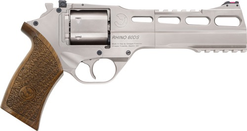 CHIAPPA RHINO 60SA 357MAG 6" ADJ. SIGHT NICKEL/WALNUT