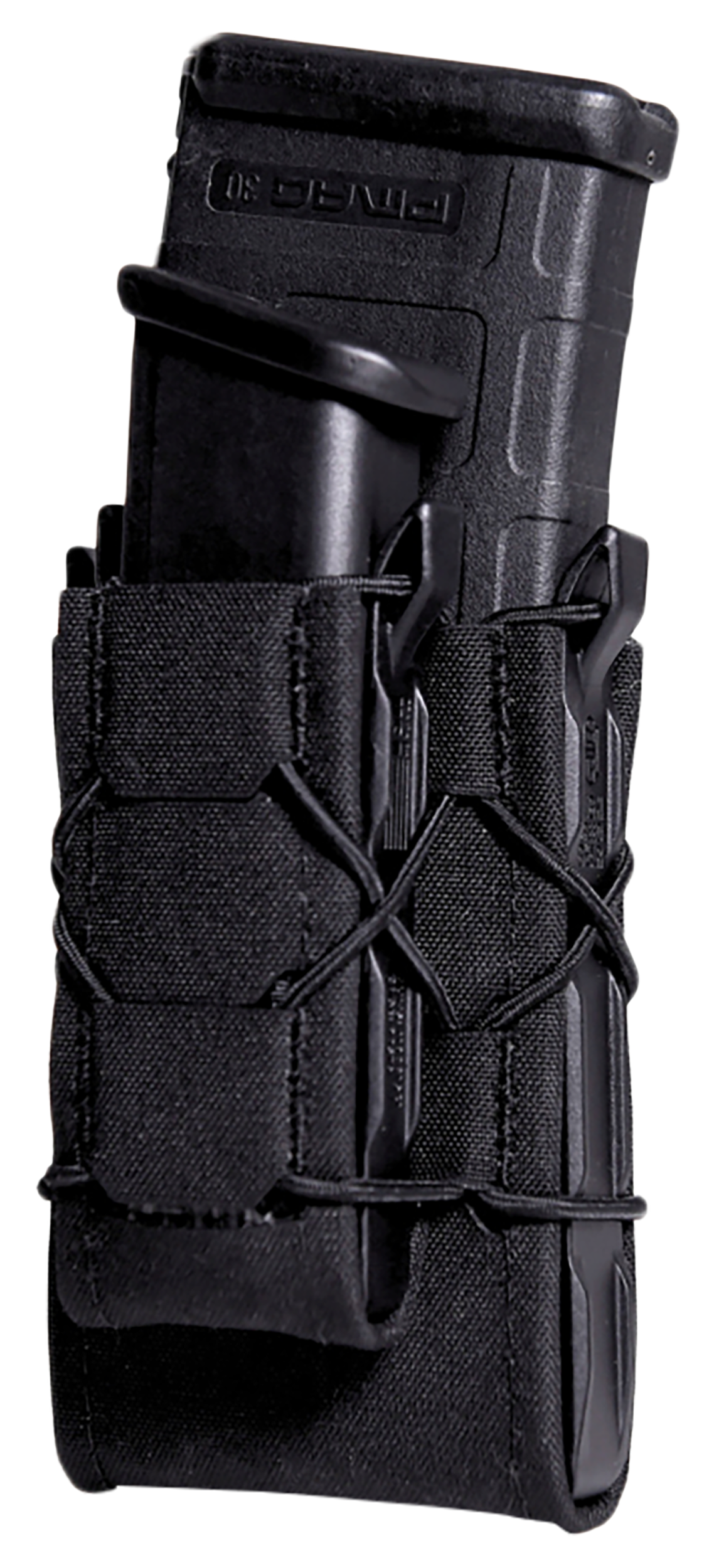 High Speed Gear 24DD00BK TACO Gen 2 Double Decker Black Nylon Laminate MOLLE Mount Pistol/Rifle