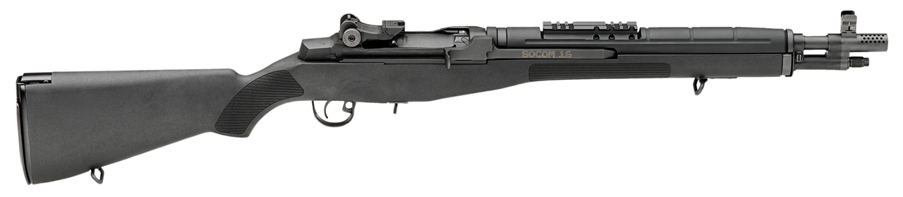 Springfield Armory AA9626 M1A SOCOM 16 308 Win/7.62x51mm 10+1 16.25" Black Parkerized Steel Barrel, Black Parkerized Picatinny Rail Steel Receiver, Black Synthetic Fixed Stock