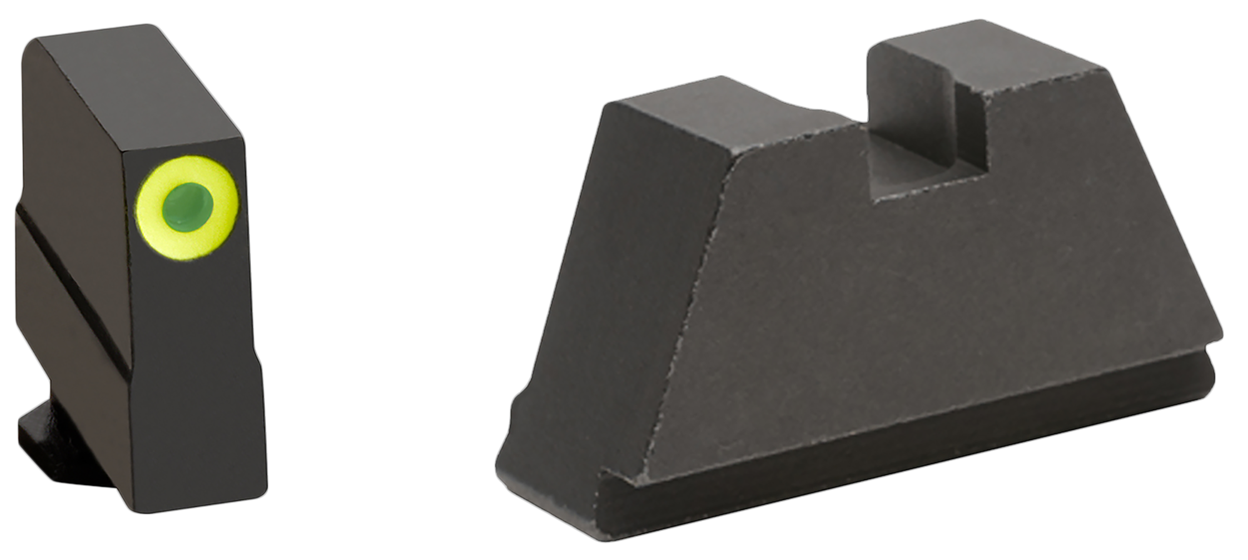 AmeriGlo GL691 Optic Compatible Sight Set for Glock 3XL Tall Green Tritium Lumigreen Outline Front Sight-Black Rear Sight