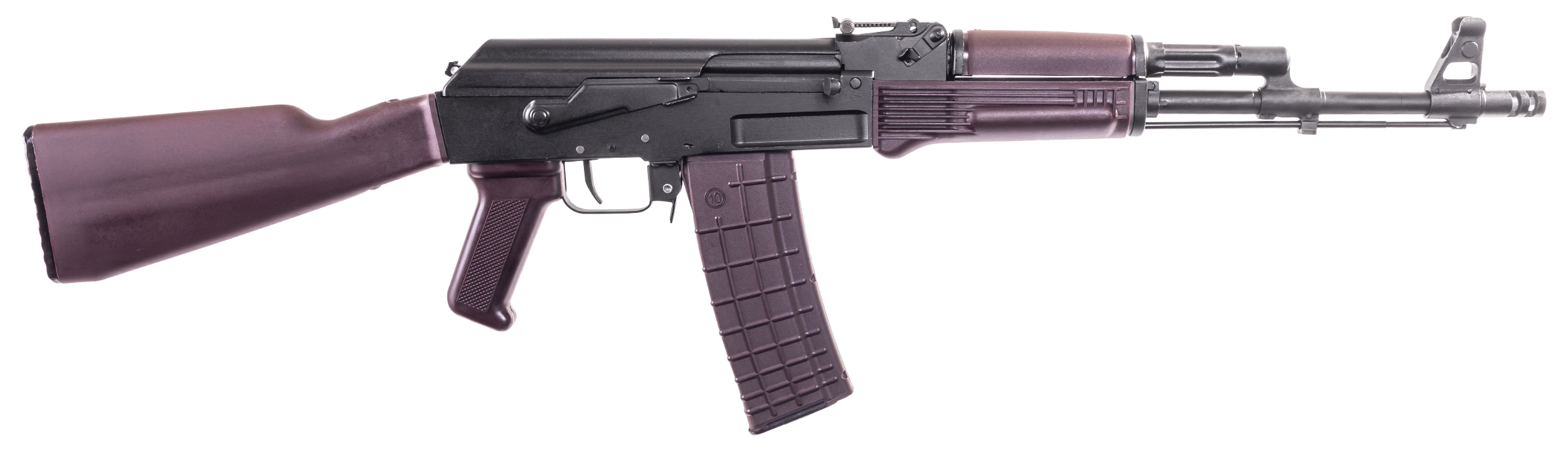Arsenal SAM567PM SAM5  5.56x45mm NATO 30+1 16.30" Matte Black Steel Threaded Barrel, Matte Black Scope Rail Steel Receiver, Polymer Handguard, Fixed Plum Synthetic Stock & Polymer Grip