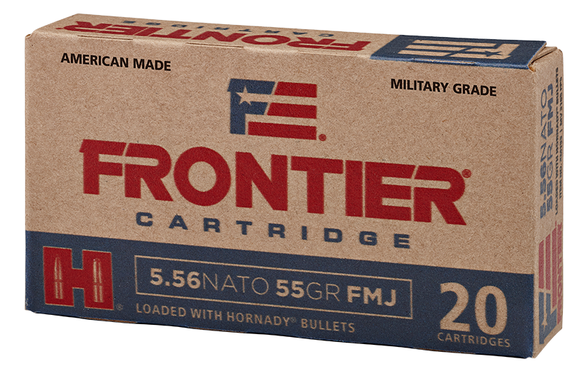 Frontier Cartridge FR260 Military Grade Centerfire Rifle 5.56x45mmNATO 62gr Full Metal Jacket 20 Per Box/25 Case