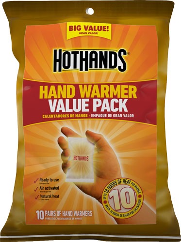 HOTHANDS HAND WARMER VALUE PACK 10 PAIRS PER PACK 10 HOUR