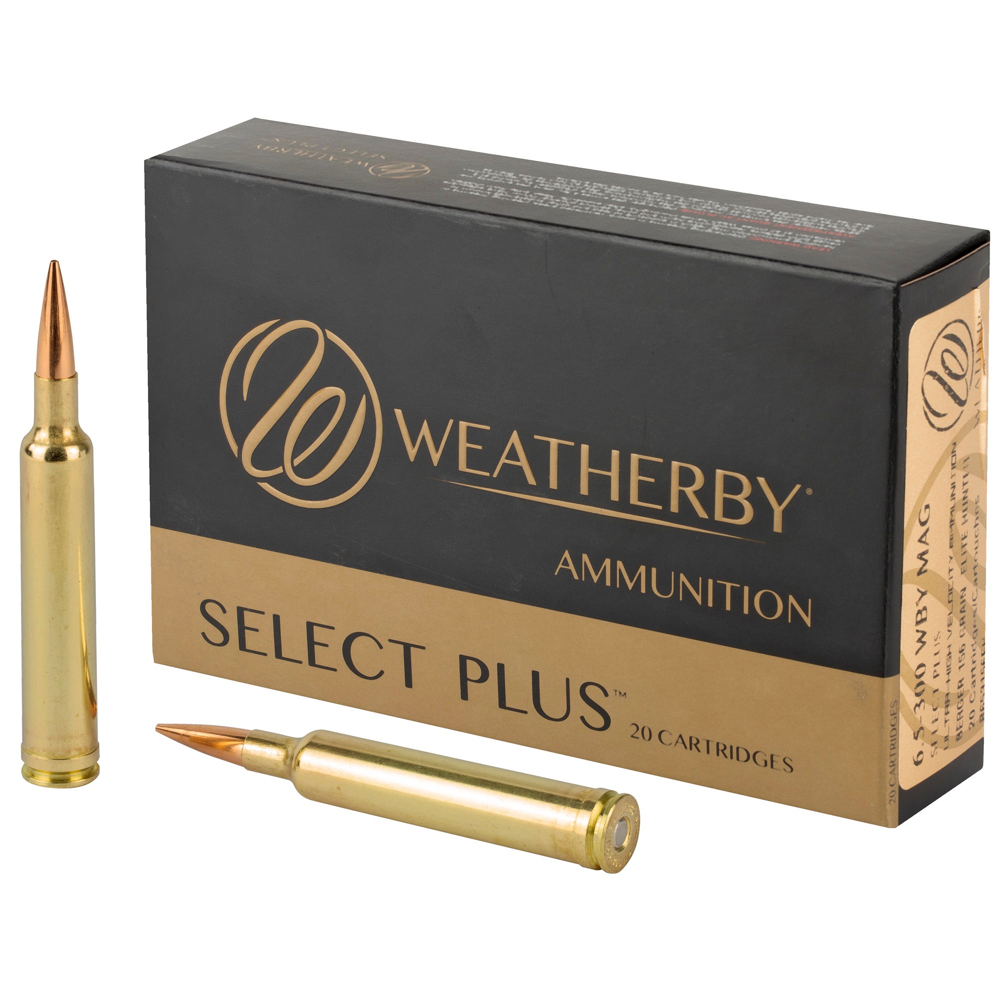 Weatherby Select Plus 6.5-300 Wby Mag 156gr Berger Elite Hunter 20rd