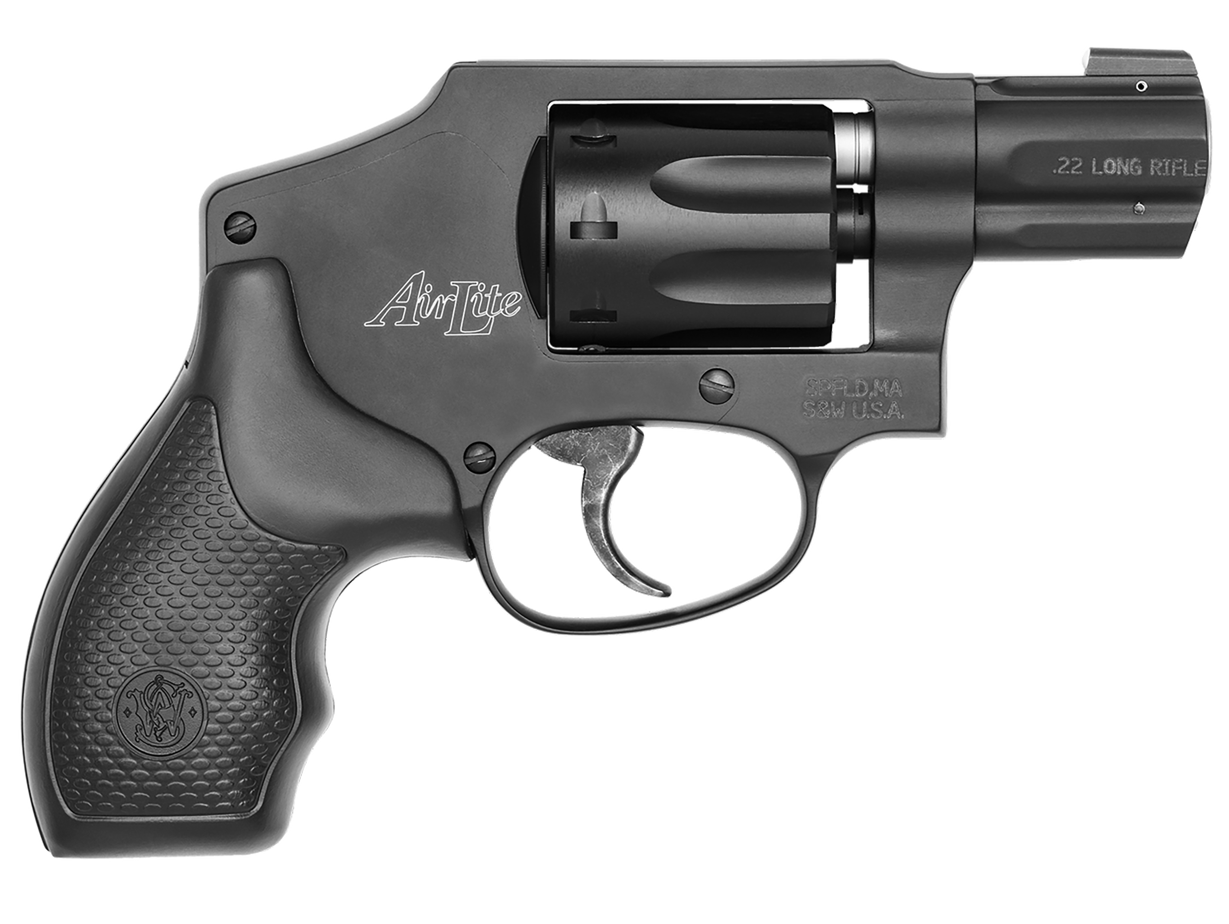 Smith & Wesson 103043 Model 43 Classic 22 LR 8 Shot 1.88" Black Stainless Steel Barrel, Black Aluminum Cylinder & J-Frame, Snag-free Internal Hammer, No Lock