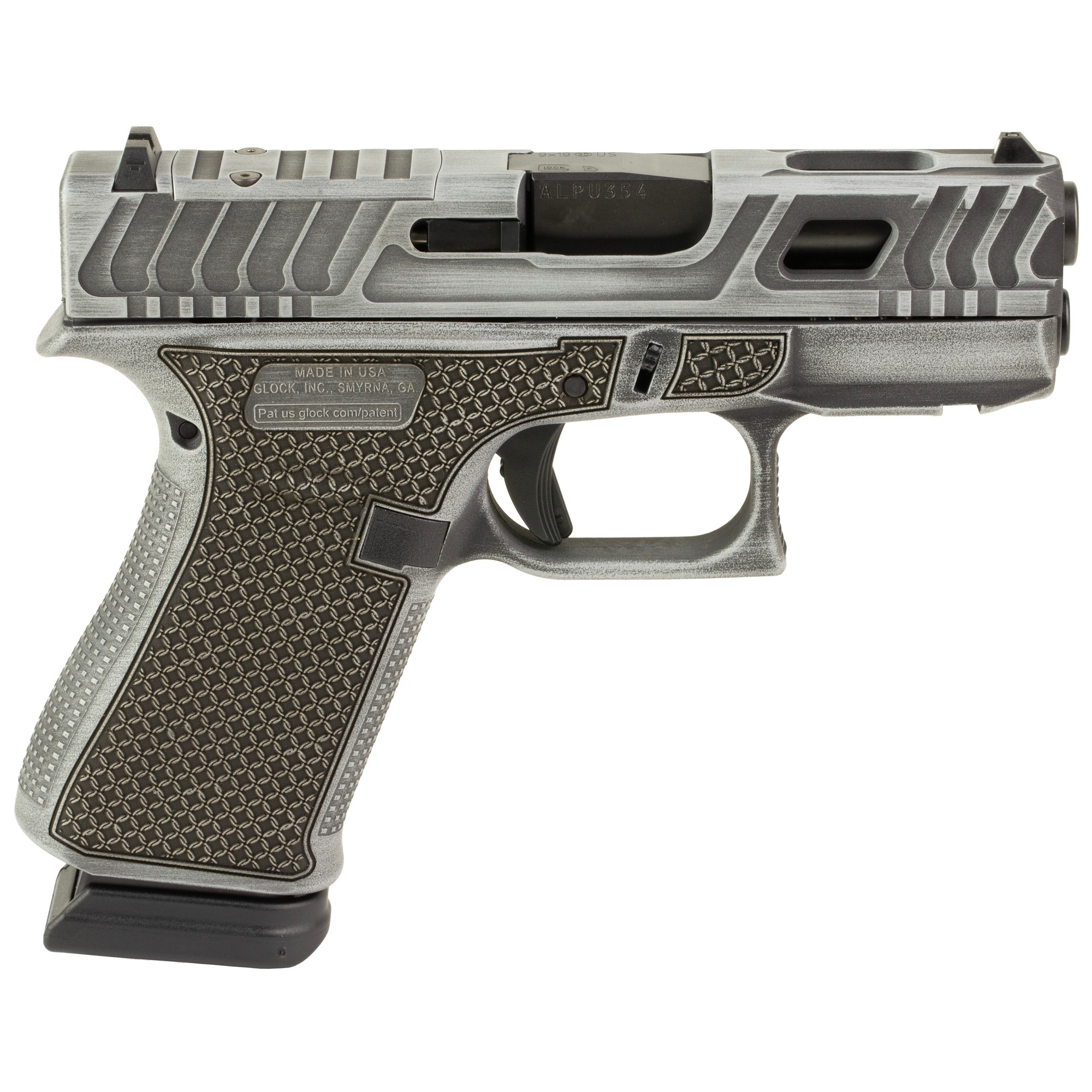 GLOCK 43X HOTH 9MM 15RD BW GREY