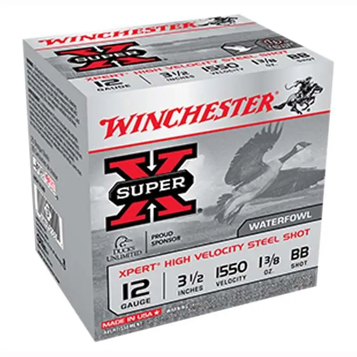 WINCHESTER 12 GA 3-1/2" BB XPERT HV STEEL WTFWL 1-3/8 OZ 75 RD/BX 2 BX/CS