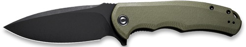 CIVIVI KNIFE PRAXIS 3.75"   OD GREEN G10/BLACK STN CLAM PACK