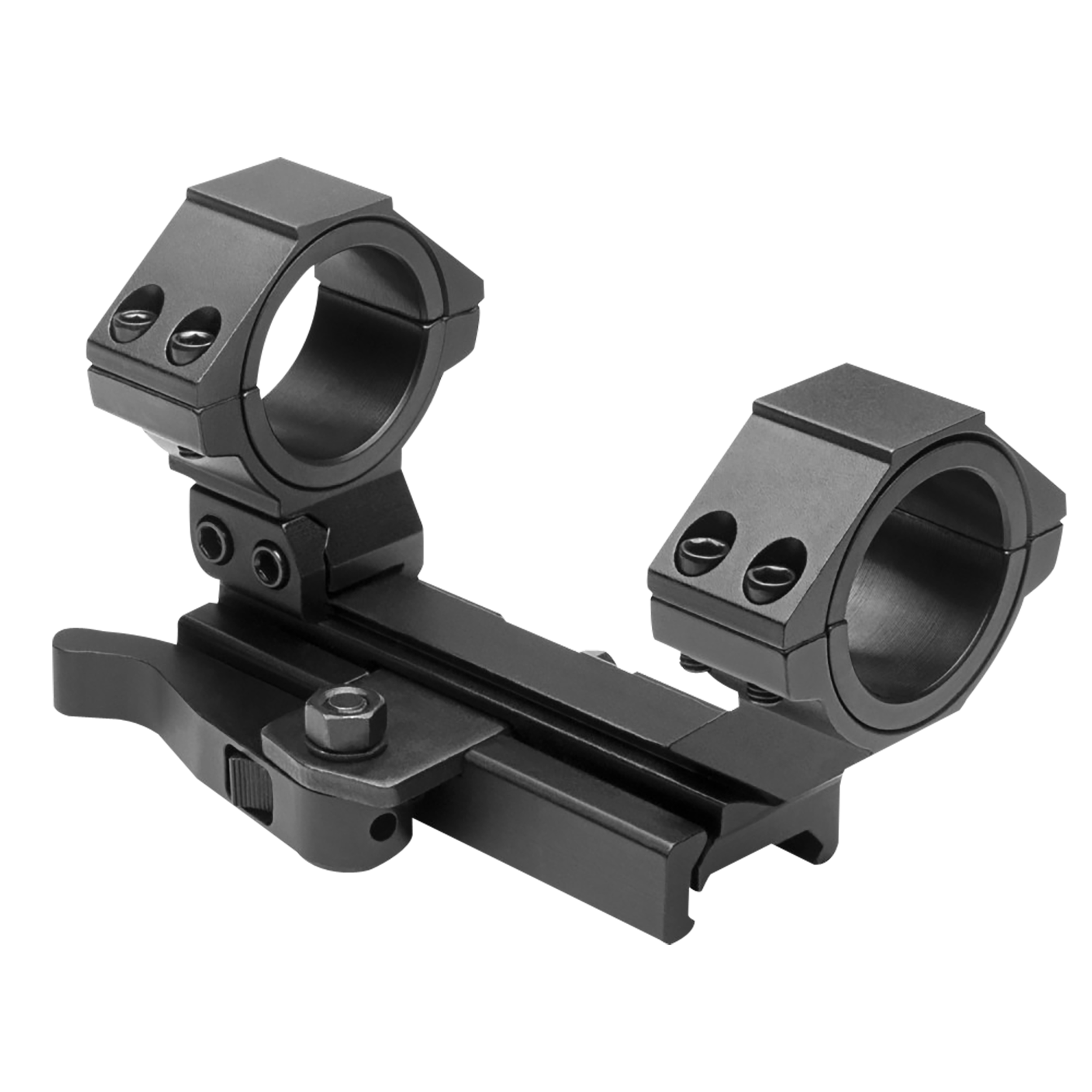 NcStar MARCQ AR15 Adjustable QR Scope Mount/Ring Combo Black Anodized