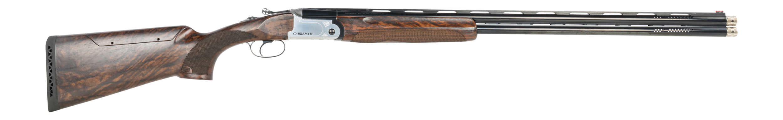 F.A.I.R. FRDCIV2030 Carrera IV 20 Gauge Break Open 2rd 30" Blued Over/Under Ported Barrel, Engraved Nickel Receiver, Walnut w/Adj Comb Stock, Technichoke XP70 Choke System