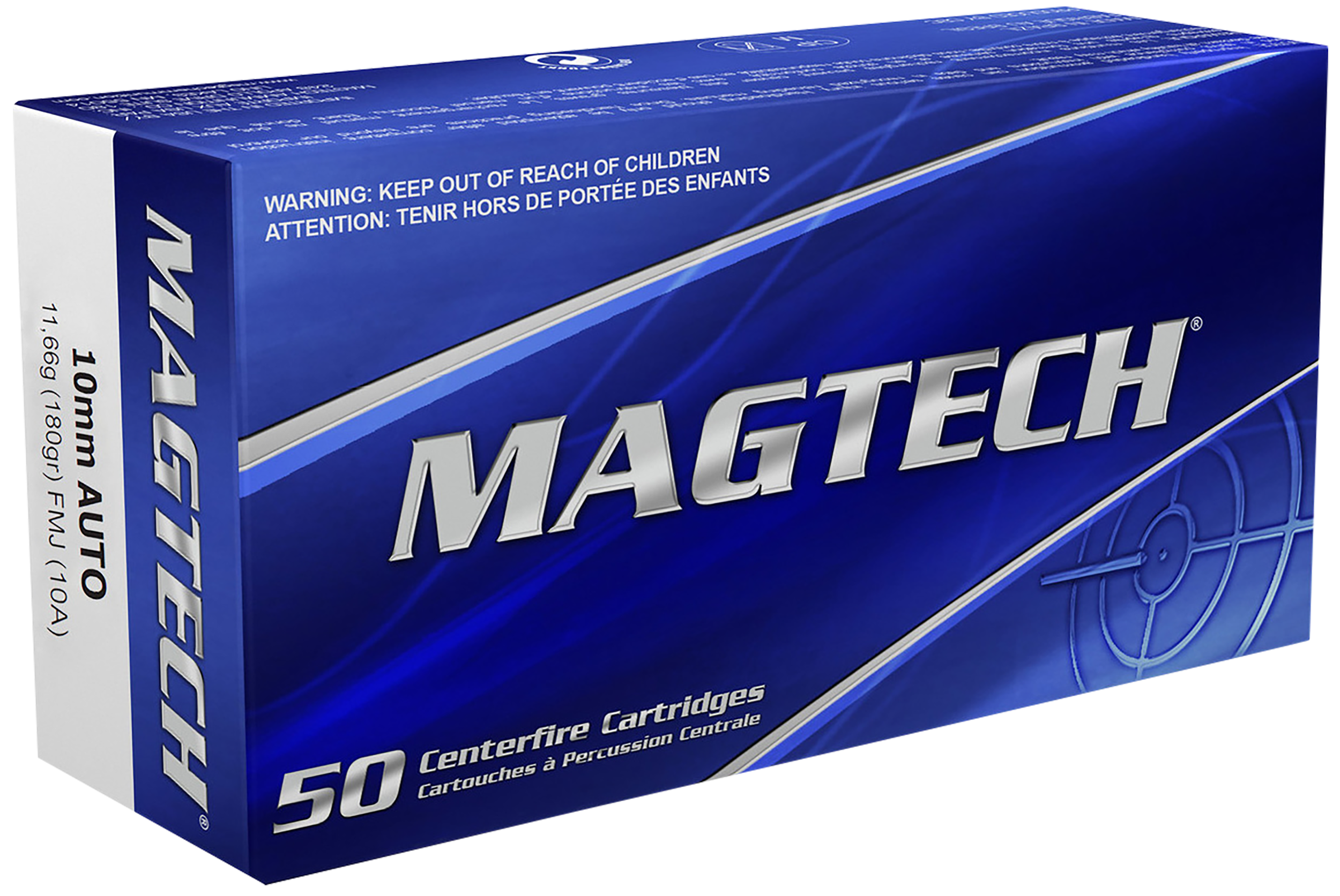 Magtech 10A Range/Training 10mmAuto 180gr Full Metal Jacket 50 Per Box/20 Case