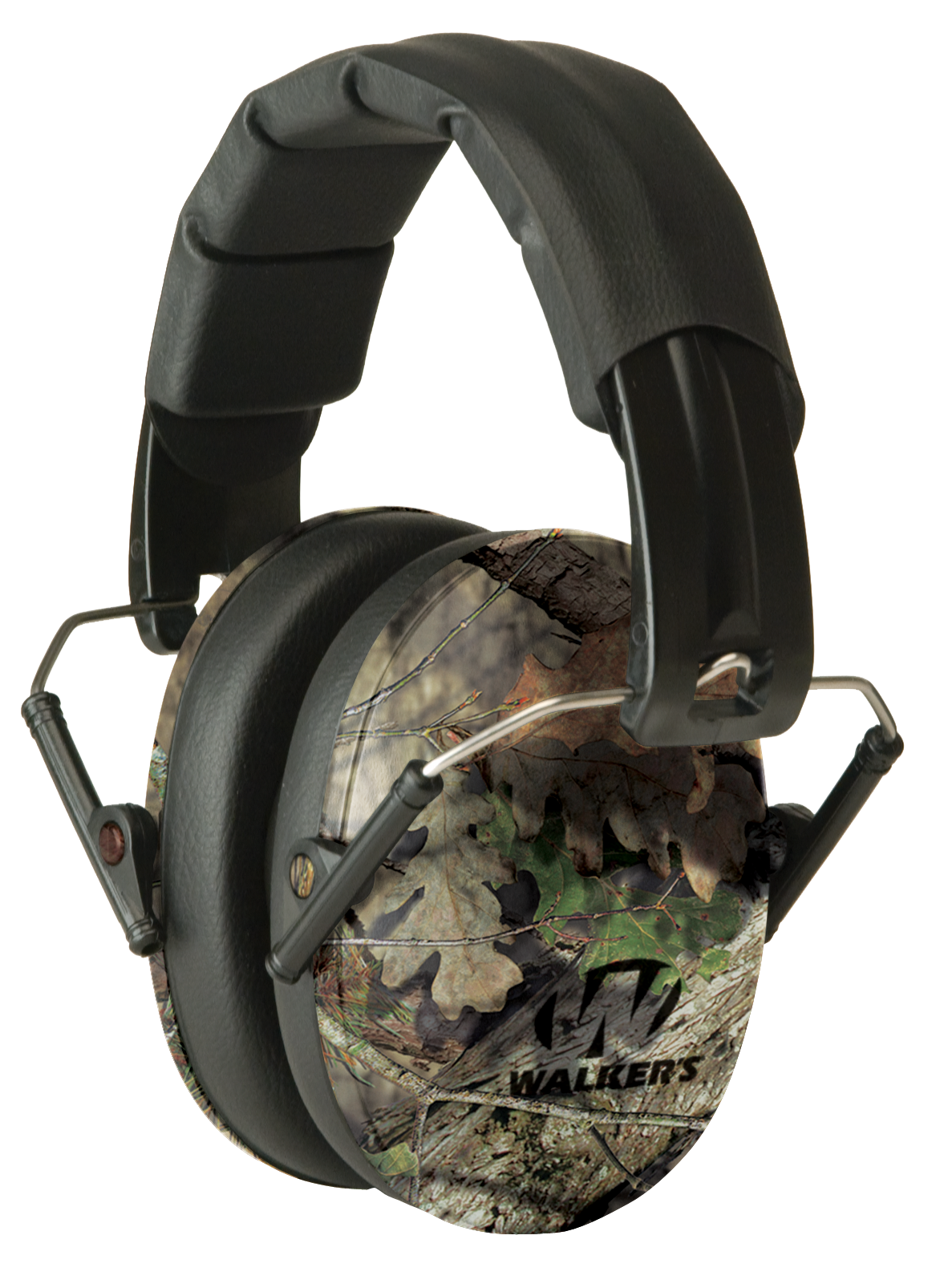 Walker's GWPFPM1CMO Pro Low Profile Passive Muff 22 dB Over the Head Mossy Oak/Black Polymer
