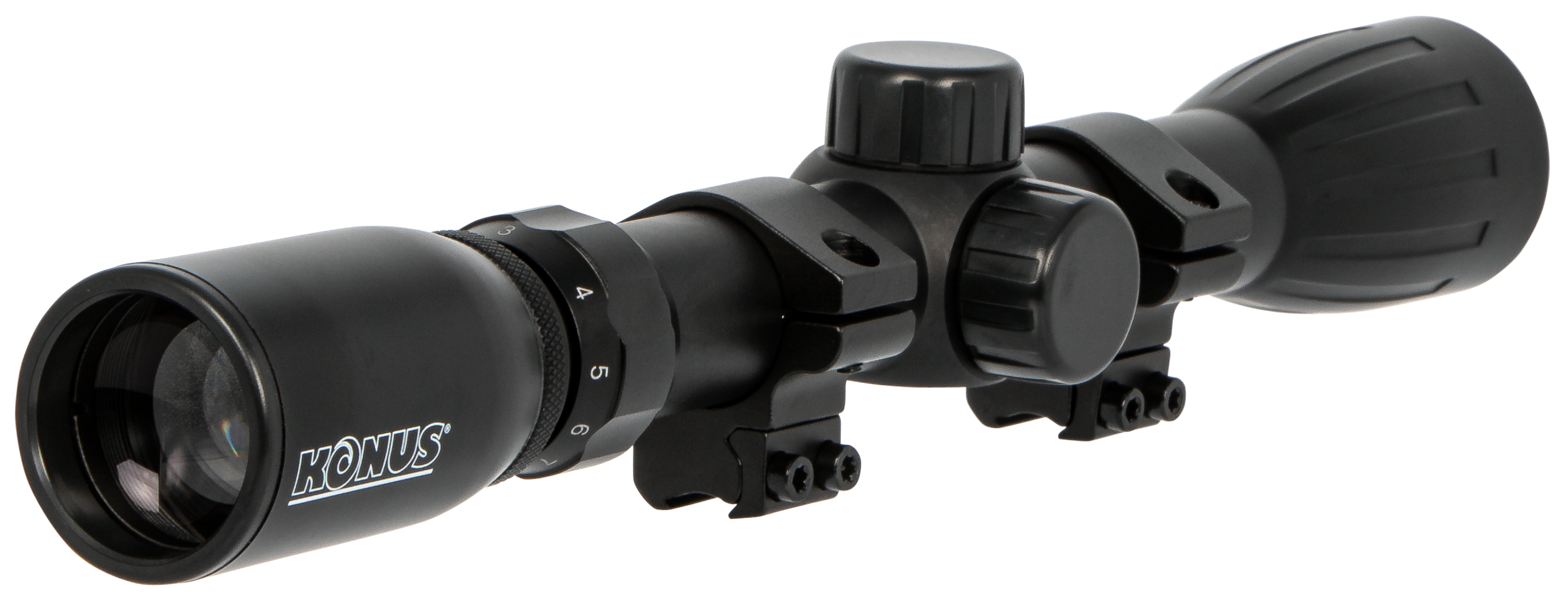 Konus 7351 KonusFire  Matte Black 3-9x32mm 1" Tube 30/30 Reticle Includes Mounting Rings