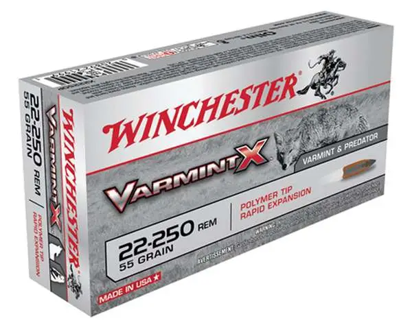 WINCHESTER VARMINT 22-250 55GR PT 20RD BX 200RD CASE