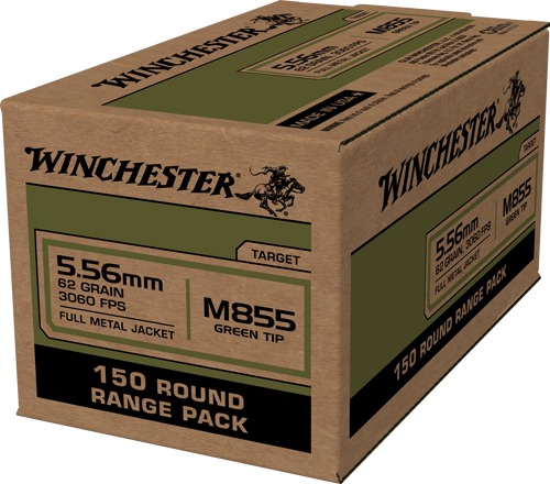 WINCHESTER USA 5.56X45 62GR GREEN TIP 600RD CASE LOT