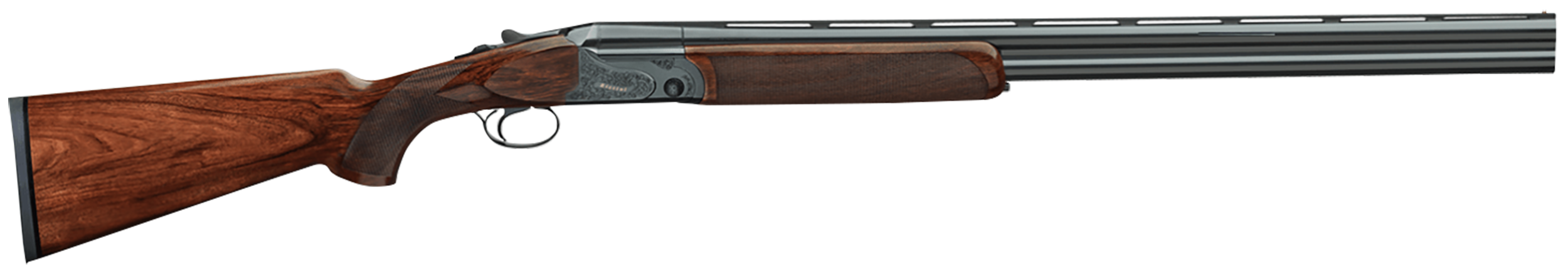 Rizzini USA 1103-2028 BR110 Limited 20 Gauge 28" Nickel Chrome Steel Receiver Engraved Grade 2.5 Turkish Walnut Wood Stock