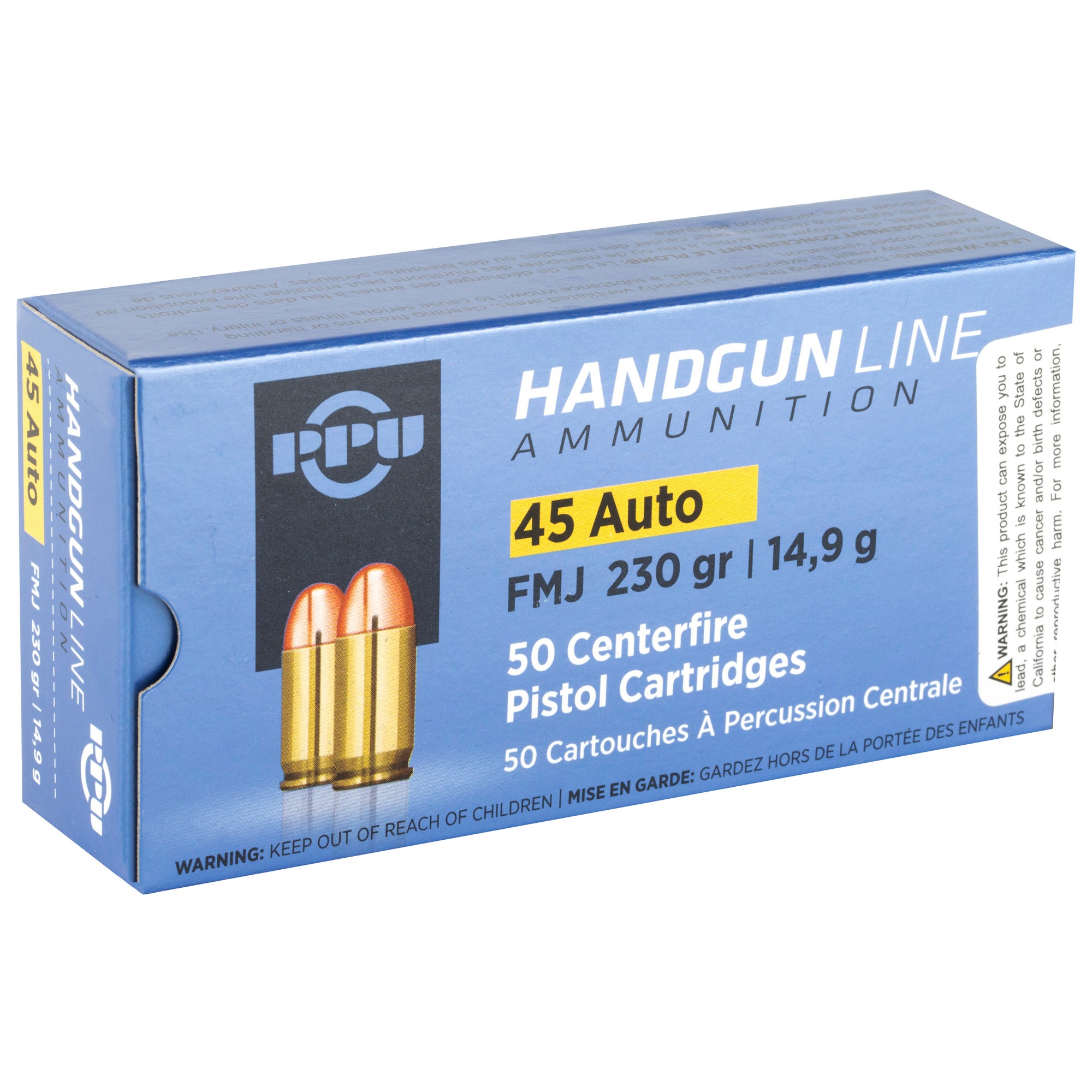 PPU 45ACP FMJ 230GR 50/500