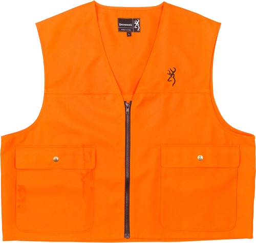 BROWNING JUNIOR SAFETY VEST W/LOGO BLAZE ORANGE LARGE