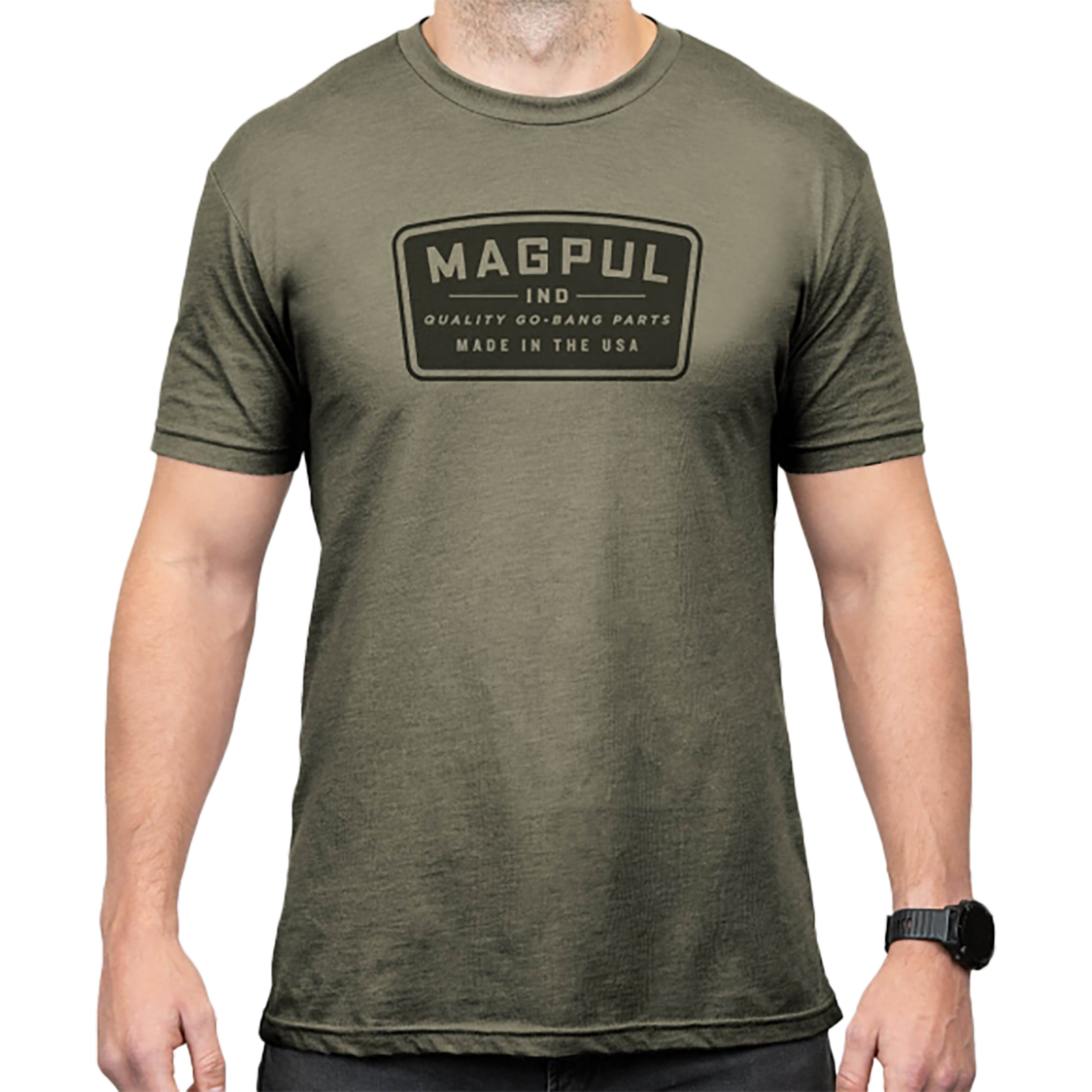 Magpul MAG1526-316-XL Go Bang Parts  Olive Drab Heather Cotton/Polyester Short Sleeve XL
