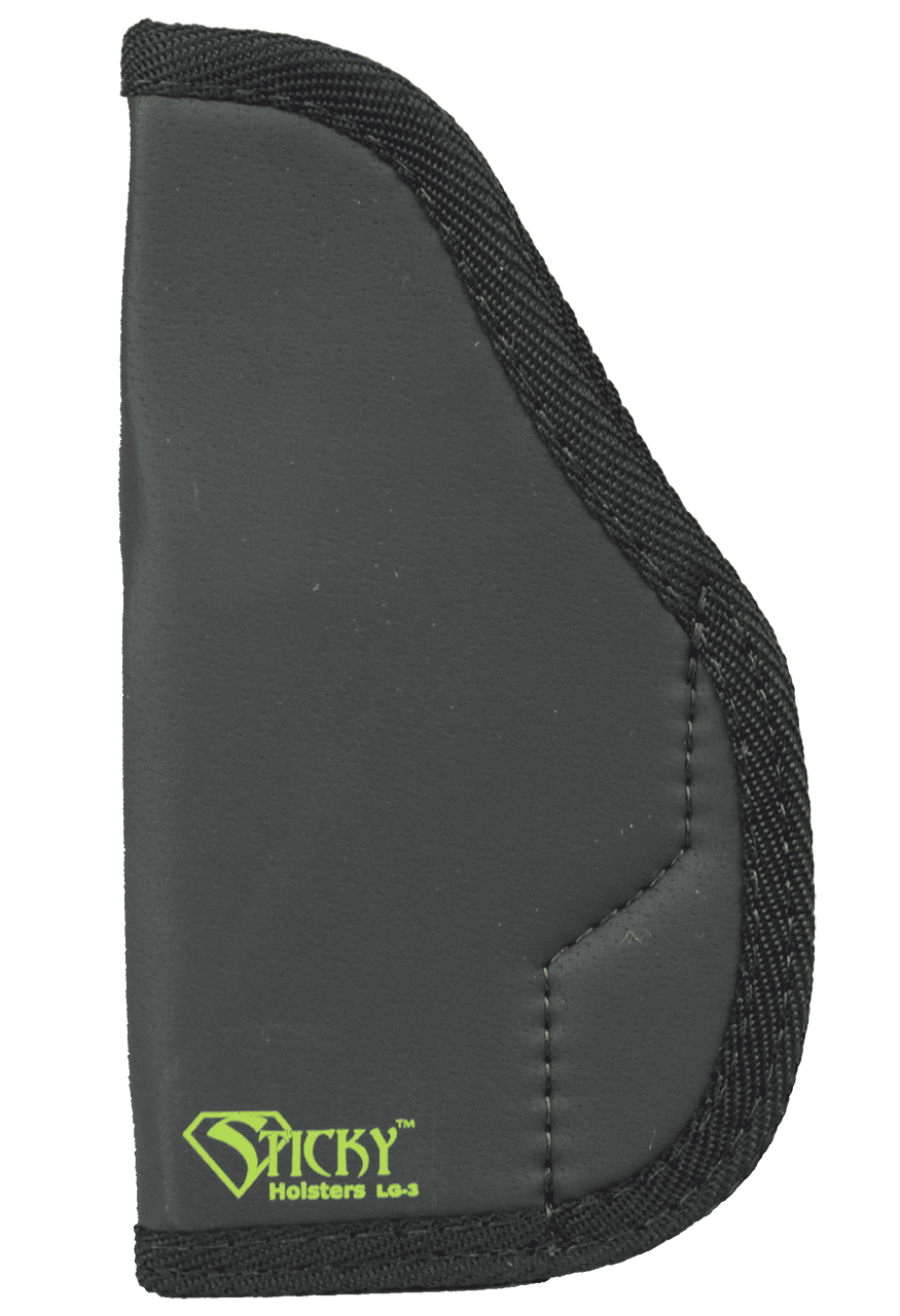 Sticky Holsters LG3 LG-3 Black/Green Latex Free Rubber Fits Glocks up to 4.75" Ambidextrous