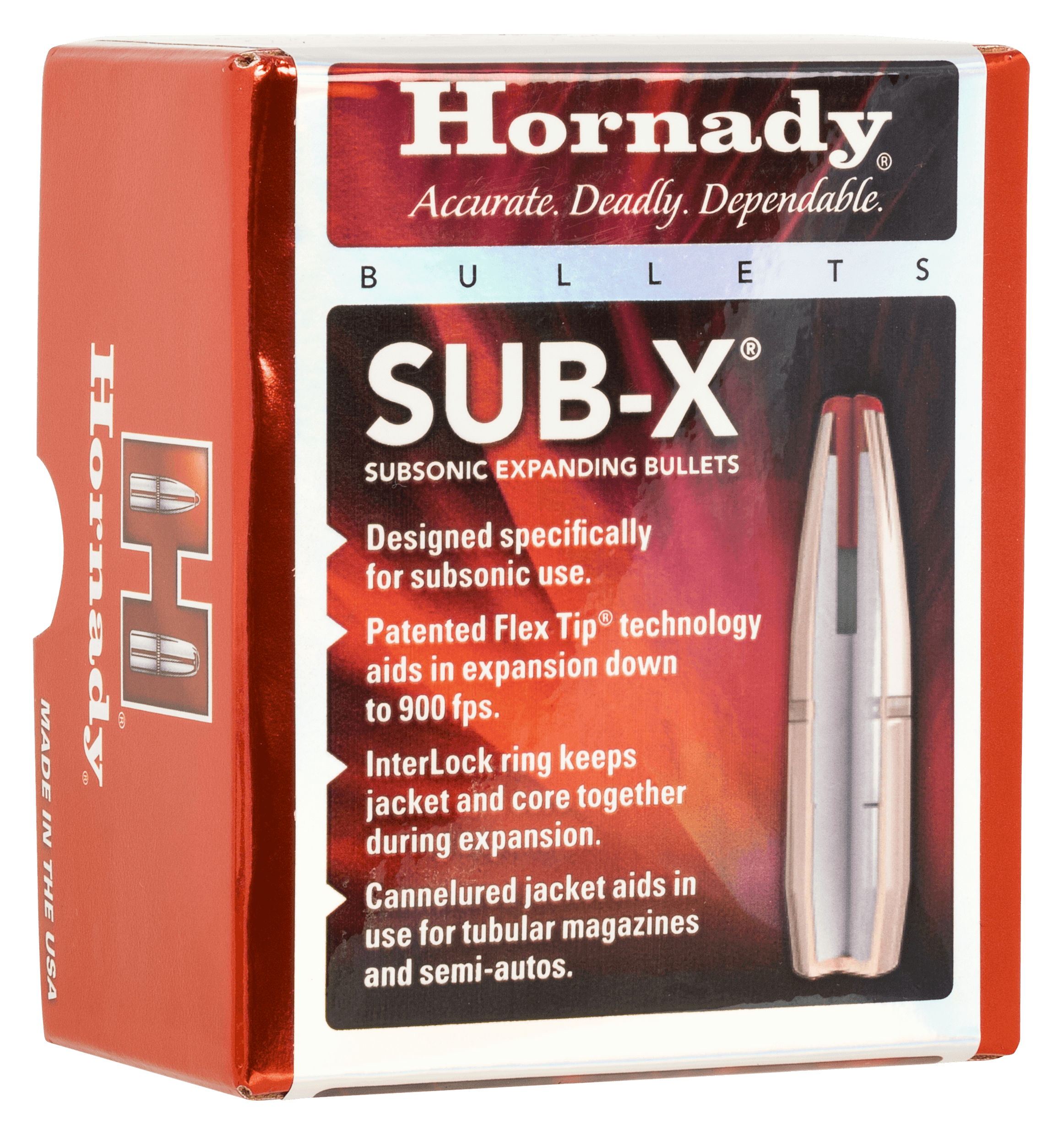 Hornady 3148 Sub-X 7.62x39mm 255 gr 100 Per Box/ 15 Case