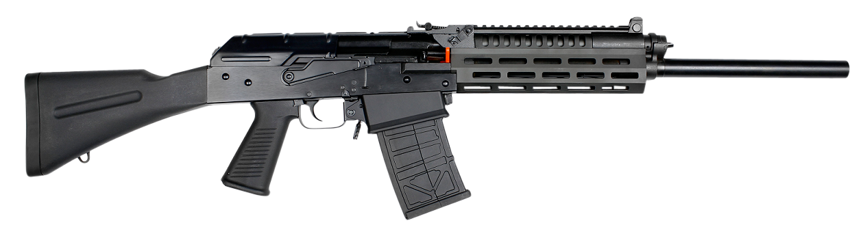 JTS Shotgun M12AKT1 M12AK T1 12 Gauge Semi-Auto 3" 5- 2.75" Shells 18.70" Black Steel Barrel, Black Receiver w/Picatinny Rail, Black Fixed Synthetic Stock, Black Polymer Grip, M-LOK Forend, Sling Hook