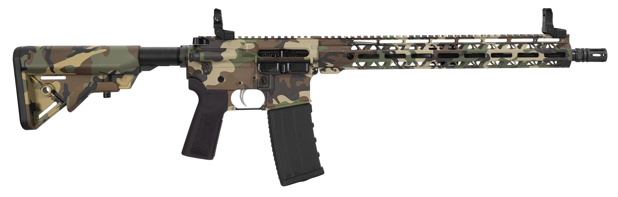 Hi-Point HP15R-556M81 HP 15R 5.56 NATO 30+1 16" Black Threaded Barrel, M81 Woodland Camo Aluminum Receiver w/Picatinny Rail, M-LOK Handguard, B5 Bravo Polymer Stock, Black B5 P Type 23 Grip