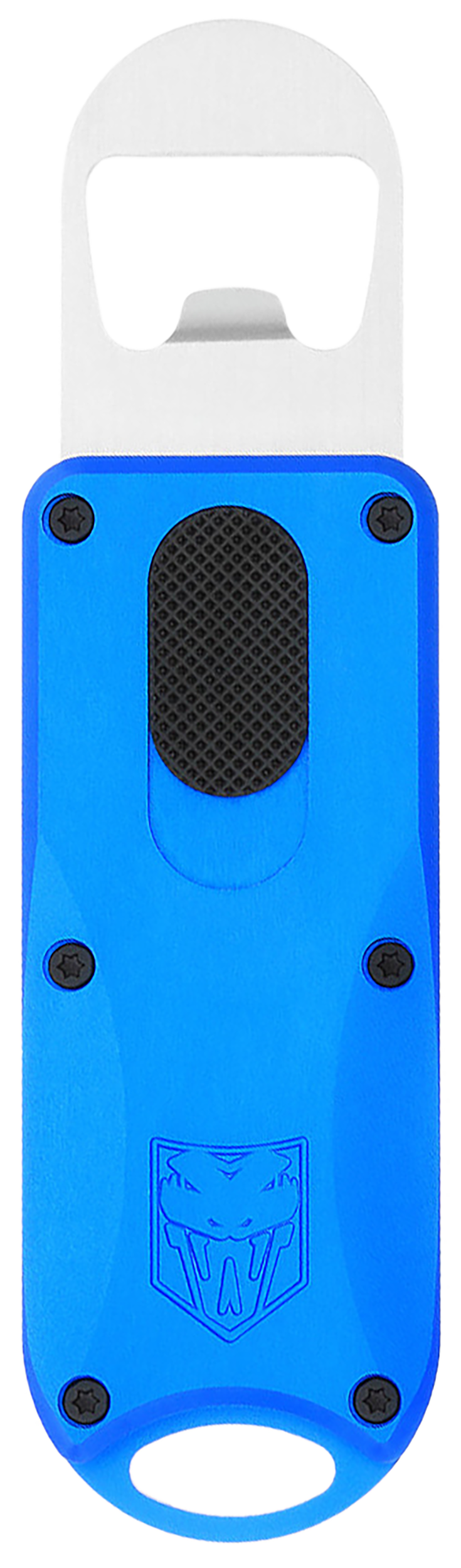 CobraTec Knives CTOTFBOBLU Bottle Opener Blue Aluminum/Stainless Steel