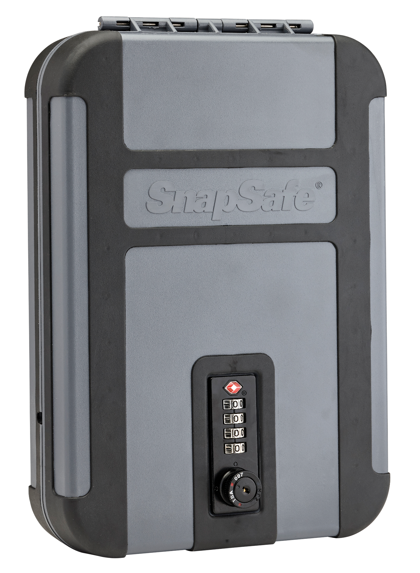 SnapSafe 75241 TrekLite Lock Box XL Combination Entry Gray Polycarbonate Holds 1 Handgun 10" W x 7" H x 2" D