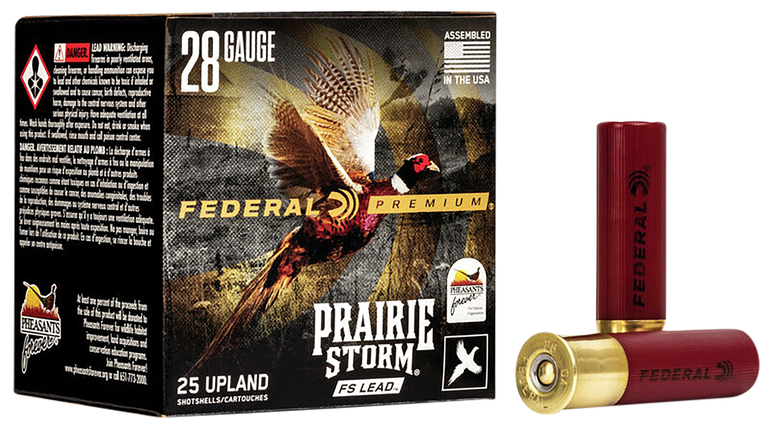 Federal PFX289FS6 Premium Prairie Storm FS 28Gauge 2.75" 13/16oz 6Shot 25 Per Box/10 Case