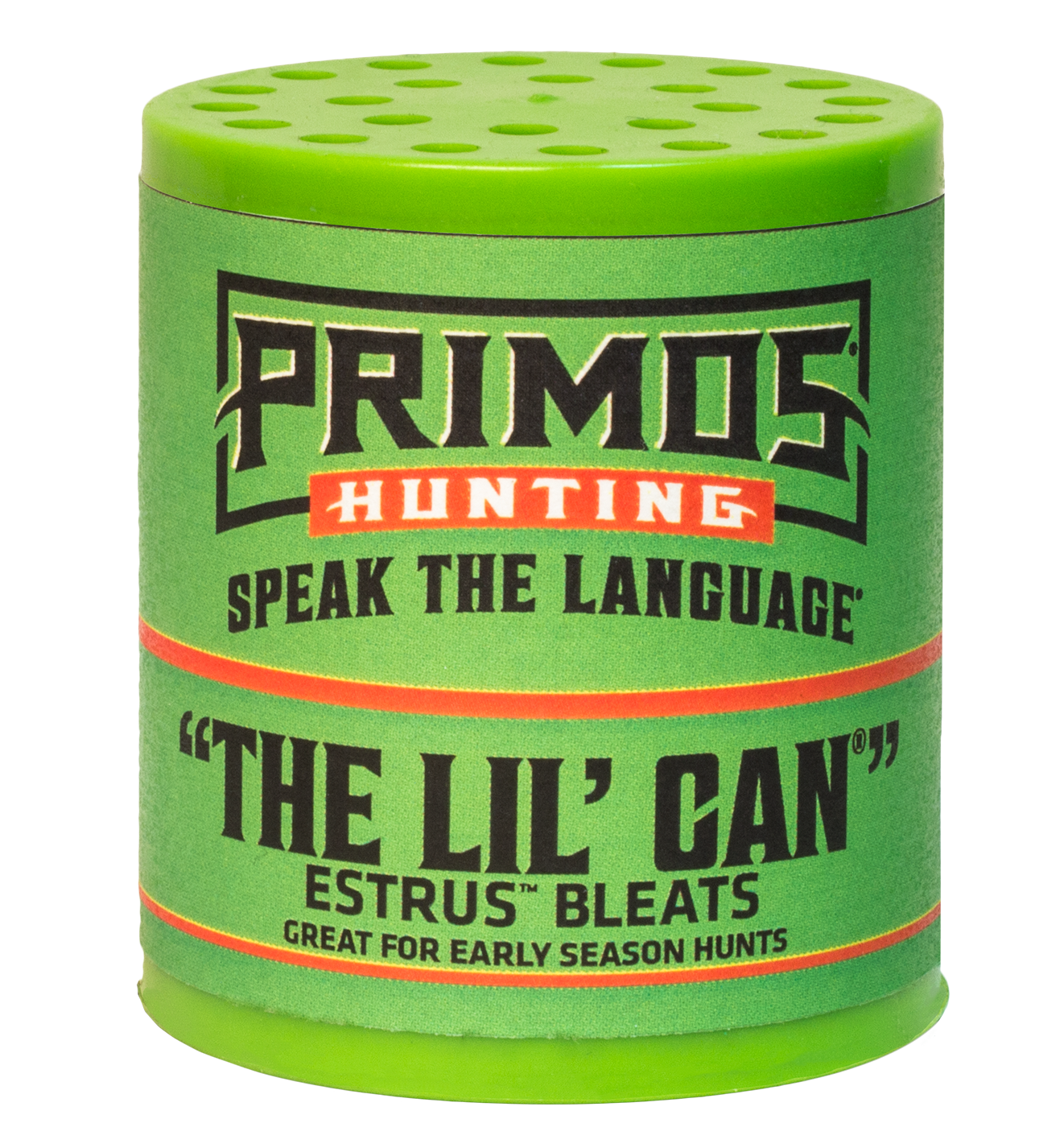 Primos 731 The Lil' Can Call Attracts Deer Green Plastic