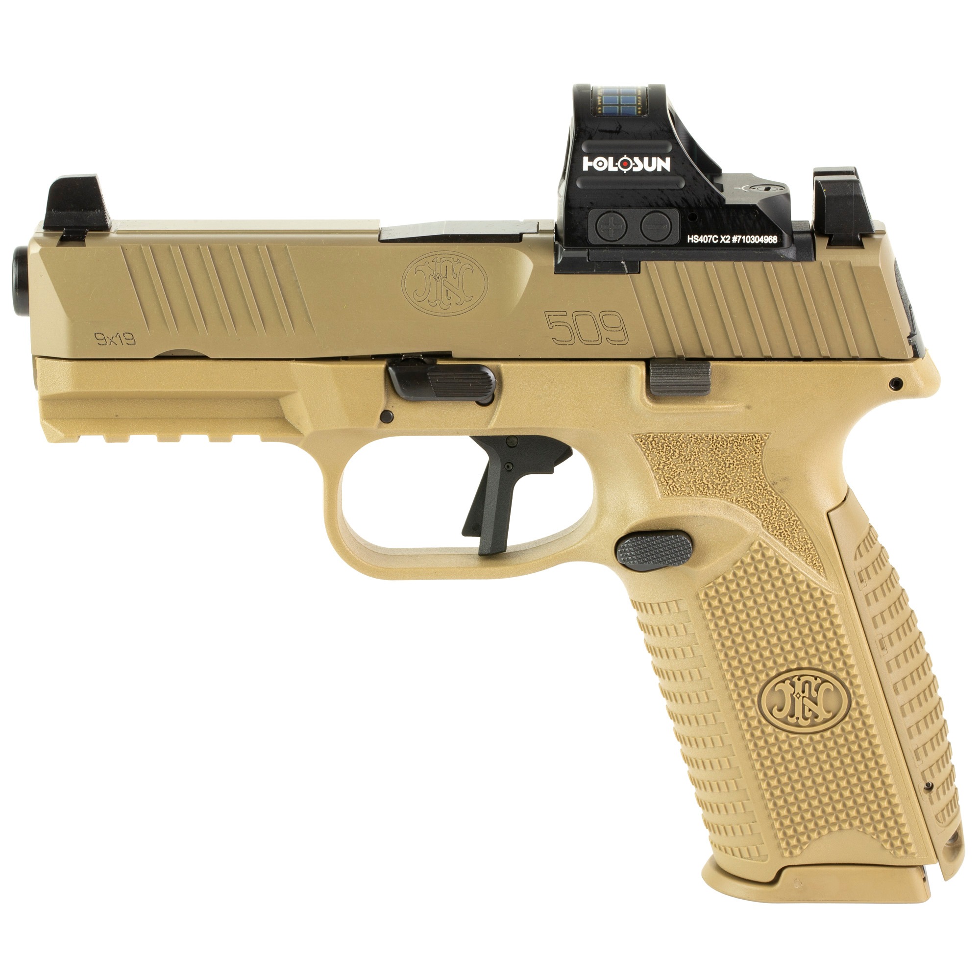 FN 509 MRD 4" 9MM 17RD HSN 407C FDE
