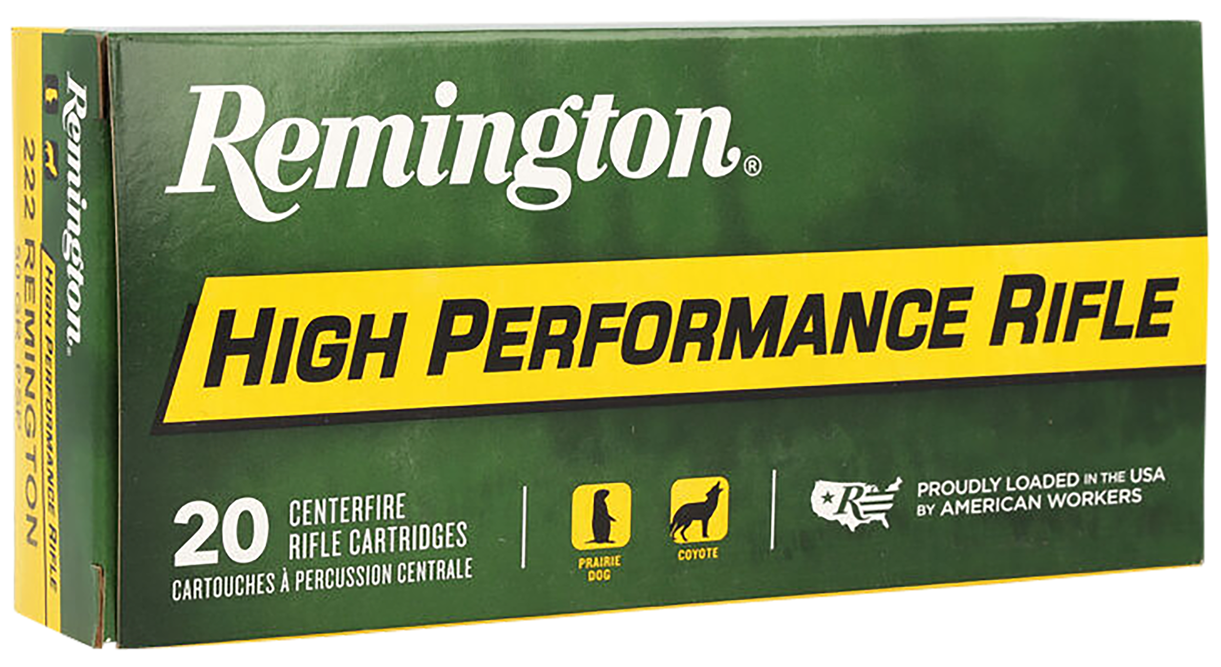 Remington Ammunition 21303 High Performance Rifle 222Rem 50gr Pointed Soft Point 20 Per Box/10 Case