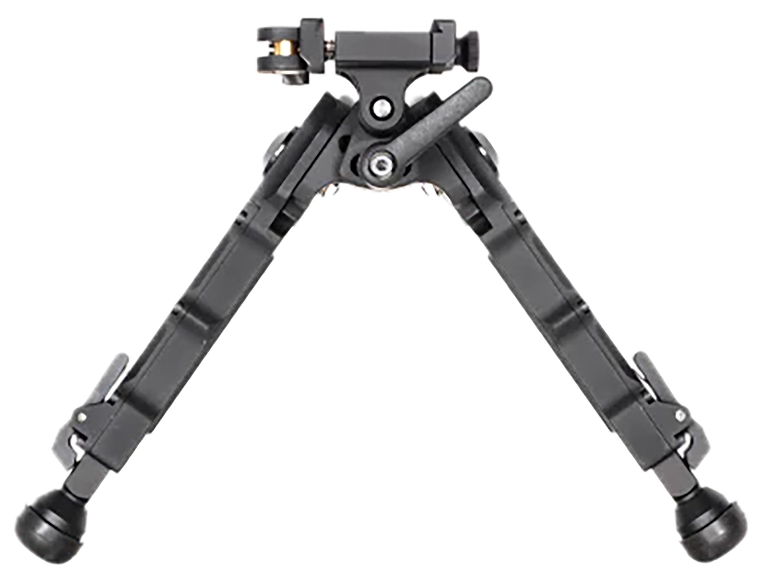 Accu-Tac BRASQDG204 BR-4 G2 Arca Spec Bipod made of Black Hardcoat Anodized Aluminum with ARCA Style Rail Attachment, Steel Feet & 5.75"-8.25" Vertical Adjustment