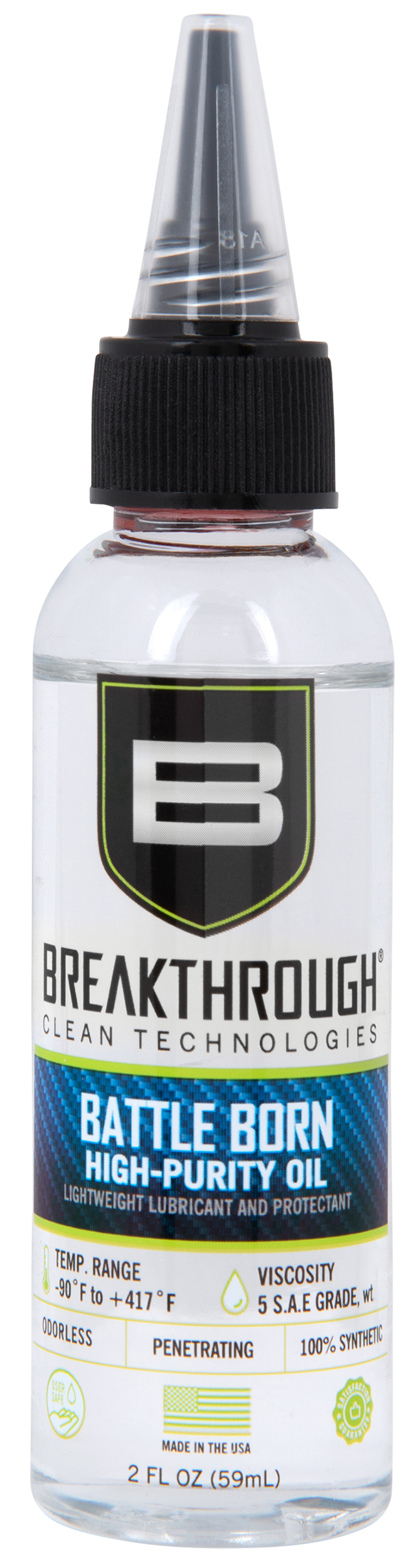Breakthrough Clean BTO2OZ Battle Born High-Purity Oil 2 oz Squeeze Bottle