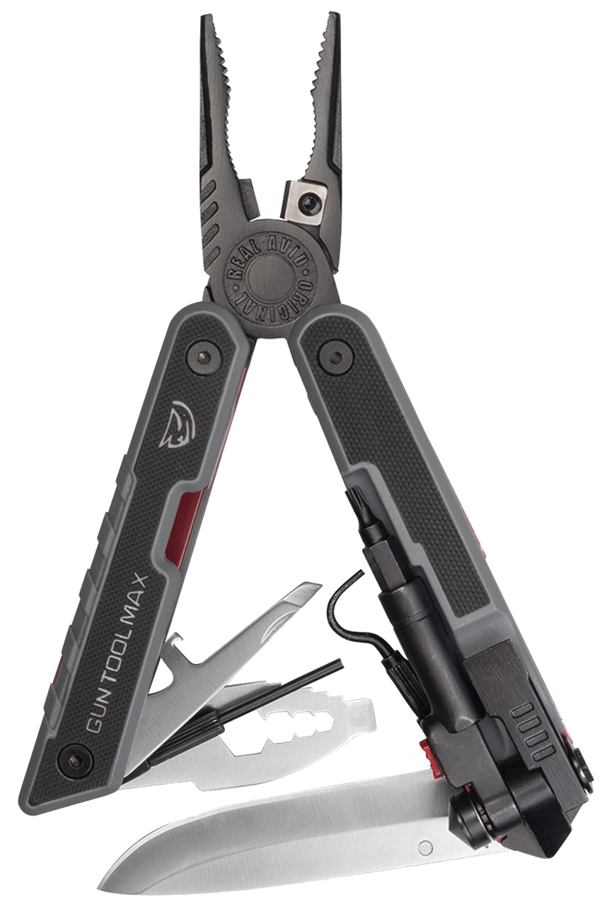 Real Avid AVGTMAX Gun Tool Max Black 3.25" 440 Stainless Steel Plain G10 Black Handle