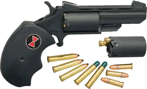 NAA MINI REVOLVER BLK WIDOW 22 MAG/22LR 2" CERAKOTE