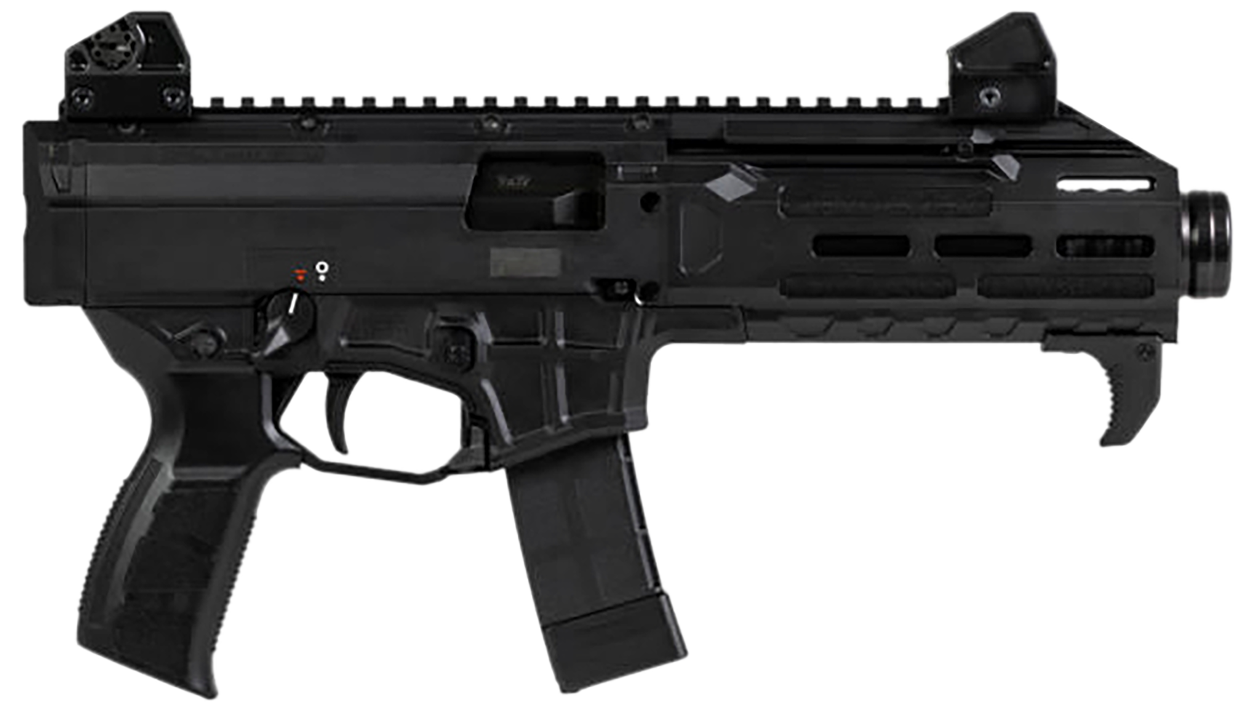 CZ-USA 91431 Scorpion 3+  9mm Luger 20+1 7.80" Black Threaded Barrel, M-LOK Handguard, Picatinny Rail, Black Polymer Grip, Ambidextrous