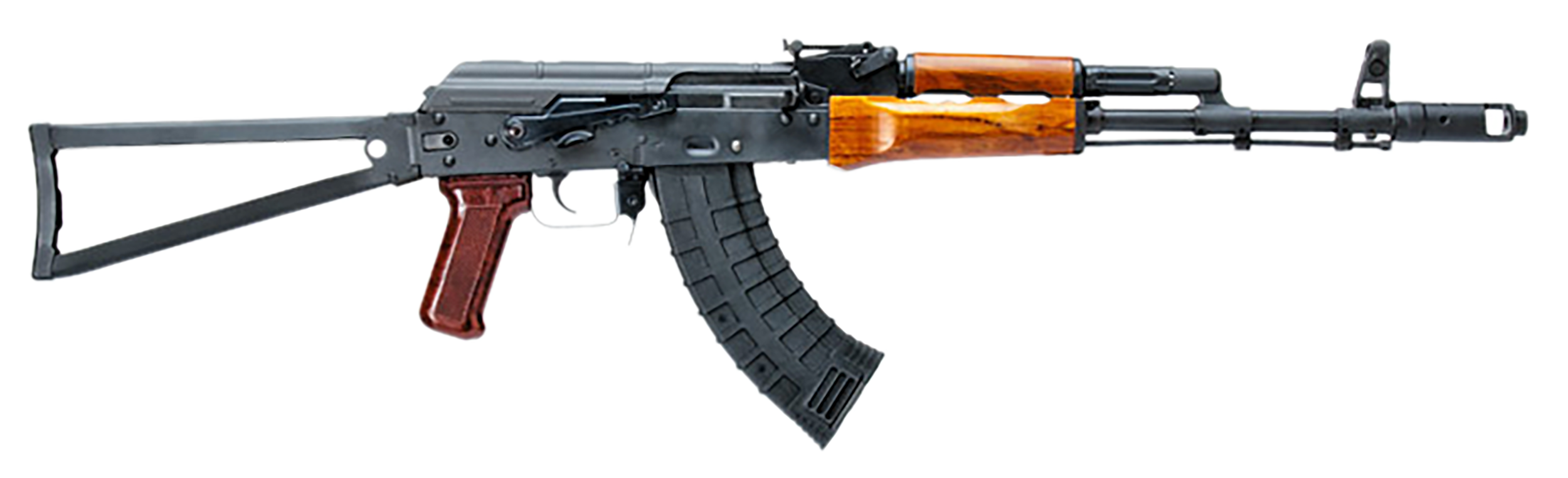 Riley Defense Inc RAK101SF RAK47  7.62x39mm 30+1 16.25" Black Nitride Threaded Barrel, Black Oxide Mil-Spec Receiver, Black Side Folding Metal Stock, Black Polymer Grip